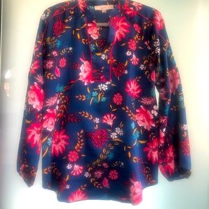 LOFT floral blouse